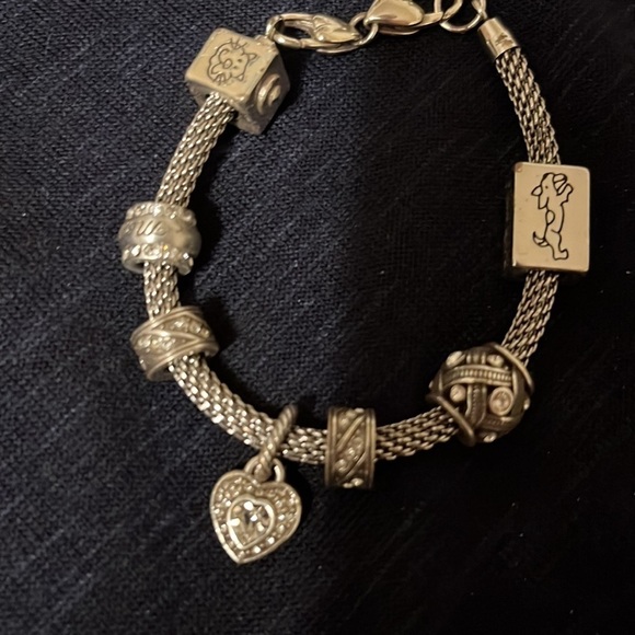 Brighton charm bracelet, silver. - Picture 1 of 4
